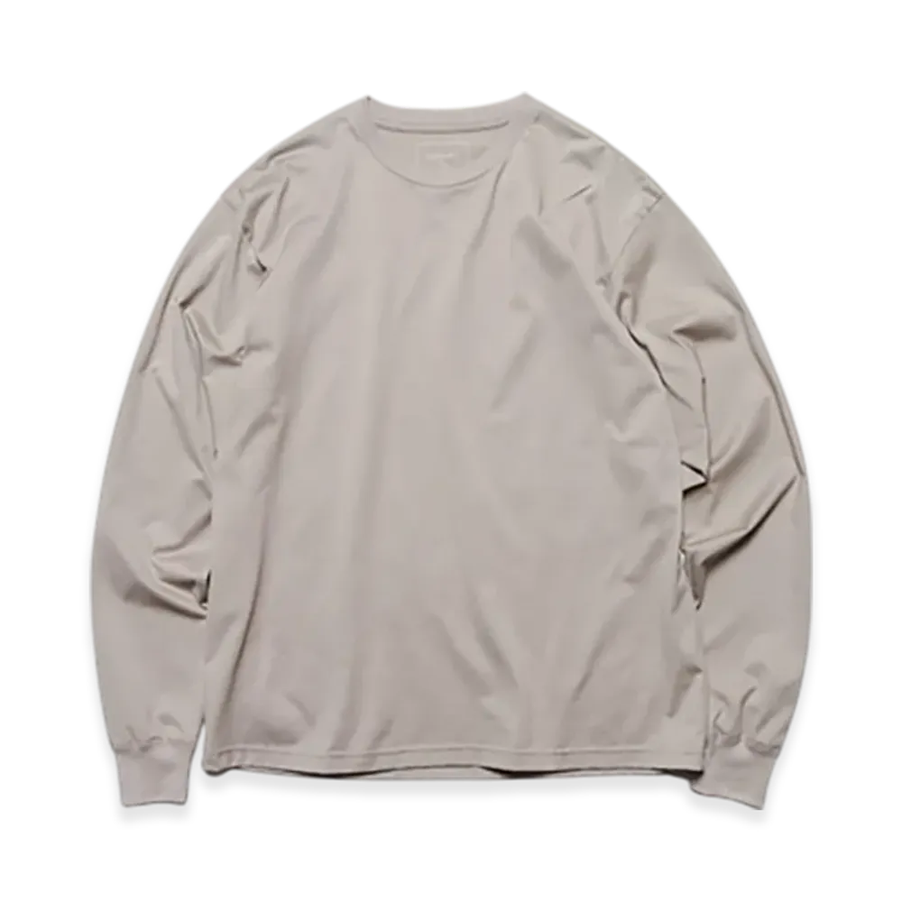 SOPHNET. Luster Cotton Essential L/S Tee "Greige"