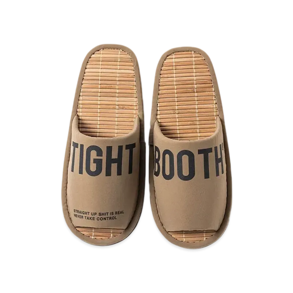 TIGHTBOOTH Big Label Room Sandal "Khaki"