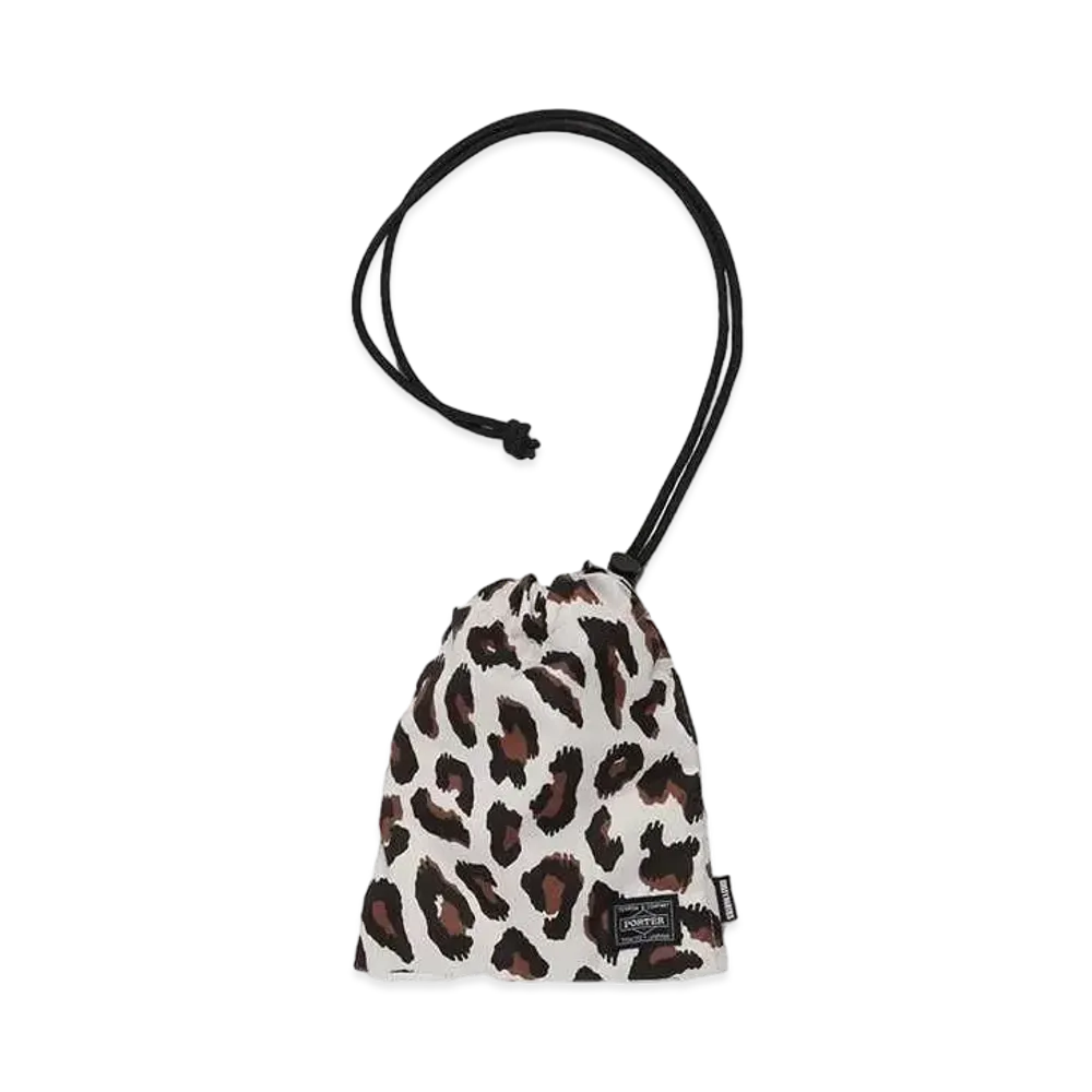 WACKO MARIA PORTER / Leopard Shoulder Pouch "Beige"