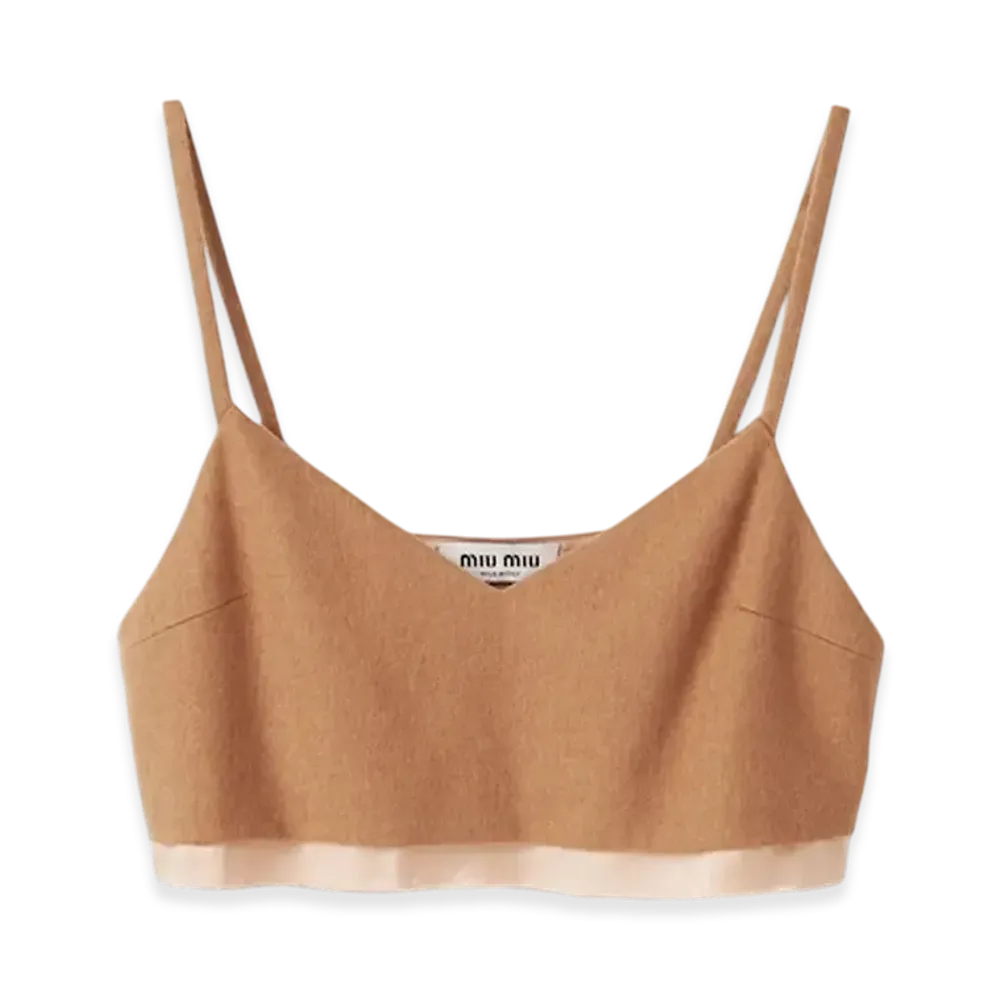 MIU MIU Women's Camel Top "Camel Brown"