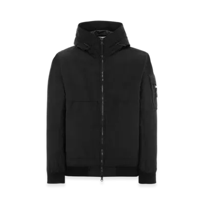 Stone Island 40632 Naslan Light Watro Hooded Blouson - 22SS "Black"