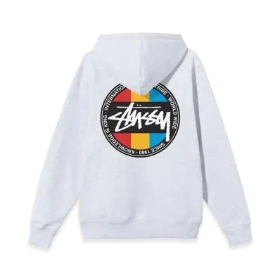Stussy Classic Dot Hoodie "Ash Heather"
