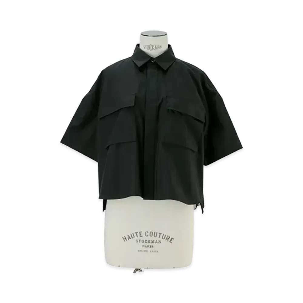 sacai Cotton Poplin Shirt "Black"