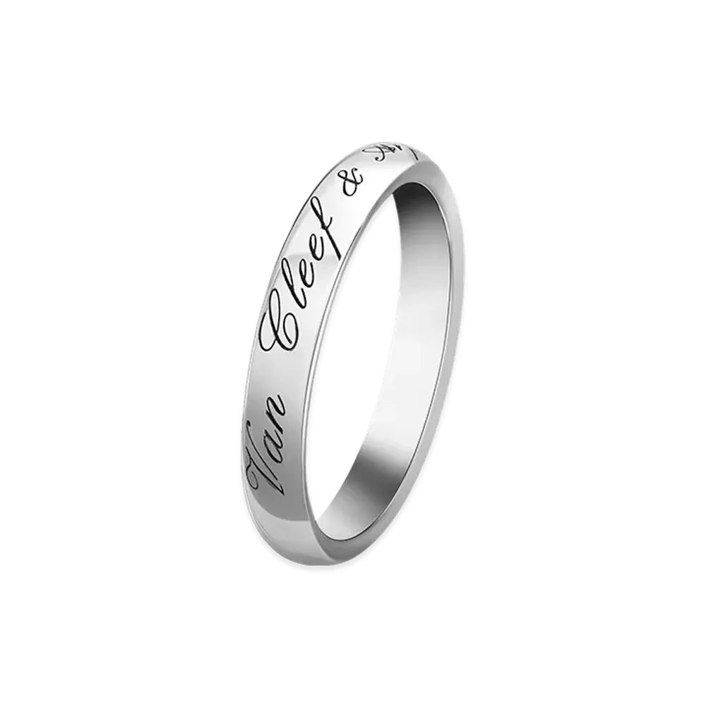 Van Cleef & Arpels Tendrement Signature wedding band "Platinum"