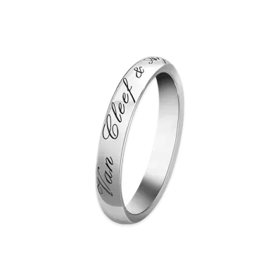 Van Cleef & Arpels Tendrement Signature wedding band "Platinum"