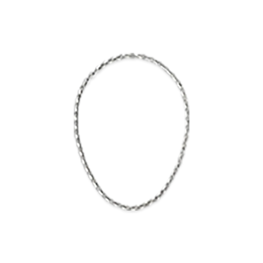 Bottega Veneta Shape Chain Necklace "Silver"