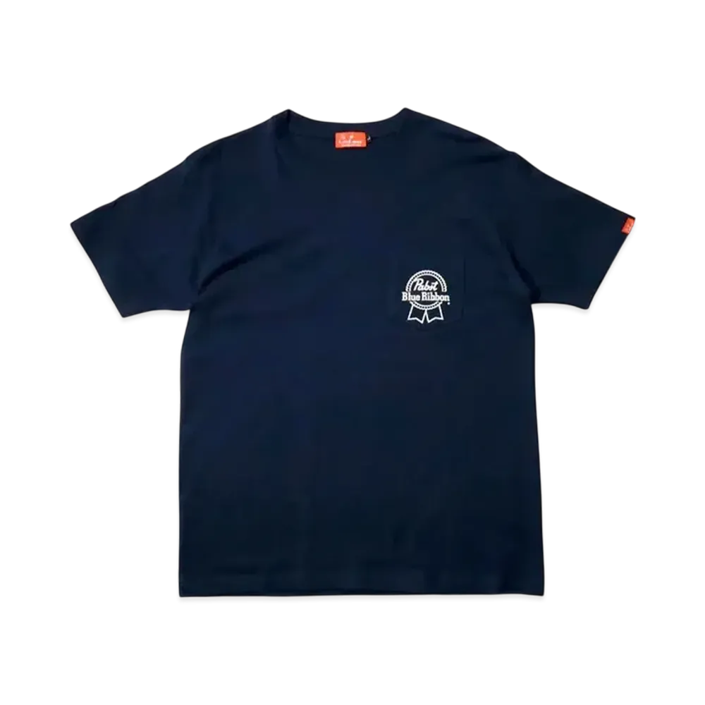 COOKMAN Pabst Blue Ribbon Pabst Ribbon Pocket SS Tee "Navy"