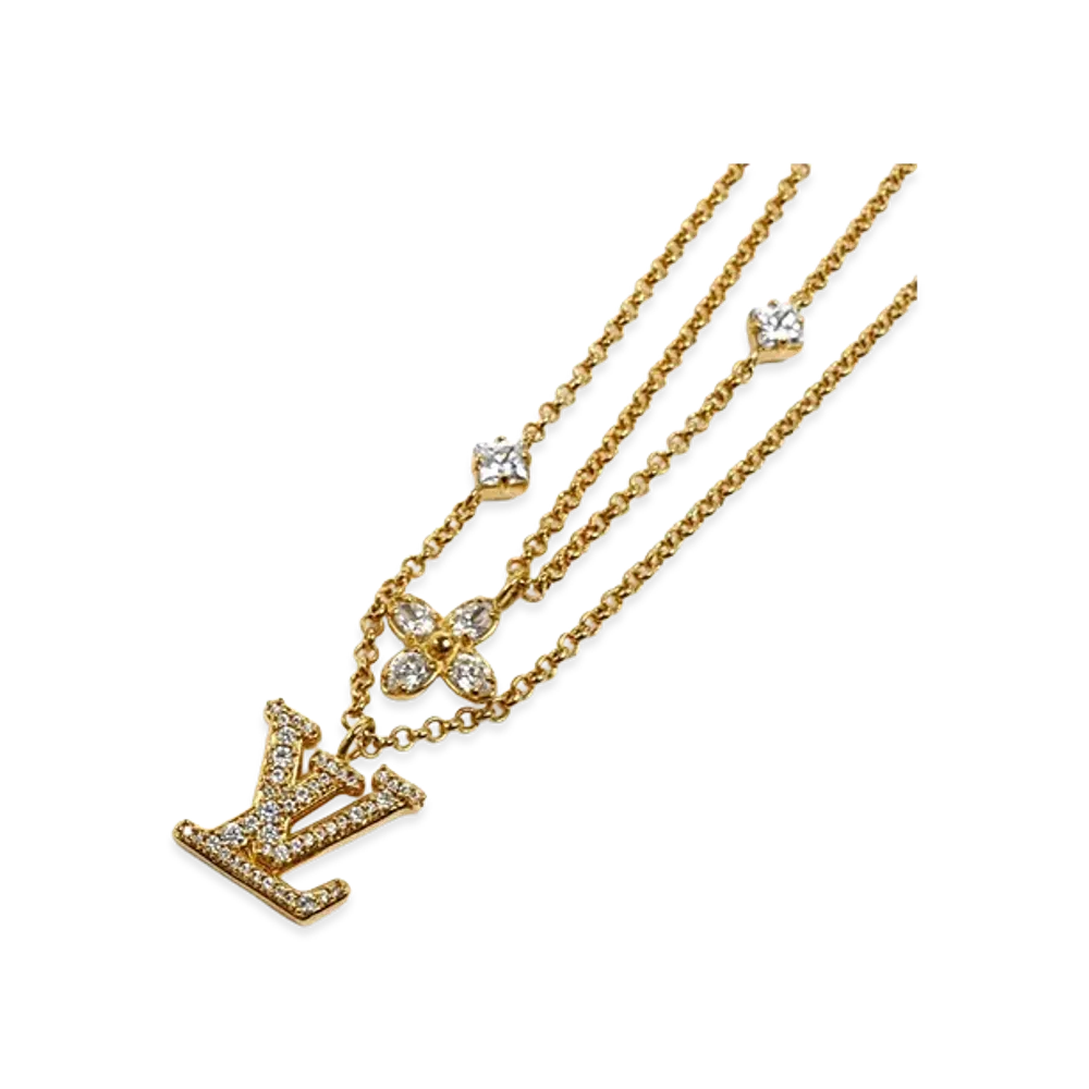 Louis Vuitton Necklace Lady LV Necklace "Gold"