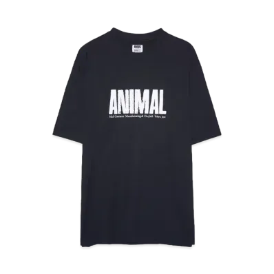 RATS ANIMAL X TEE "BLACK"