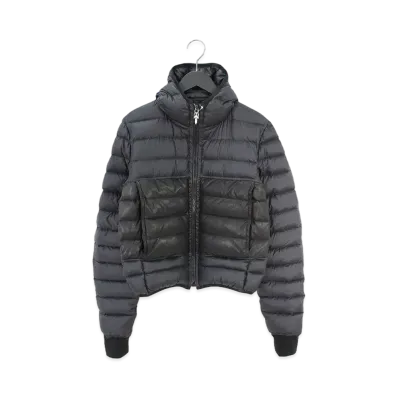 Chrome Hearts Human Fly Nylon Leather Switching Reversible Down Jacket "Black"