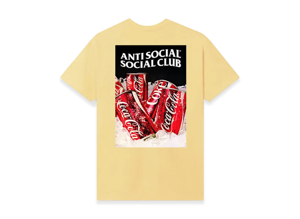 ANTI SOCIAL SOCIAL CLUB x Coca-Cola Ice Cold Tee "Daffodil Yellow"