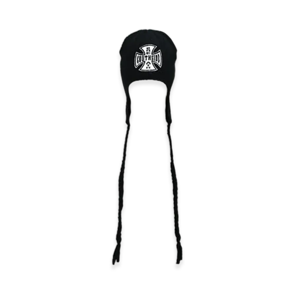 BREATH Southside Cross Ear Flap Beanie "Black"