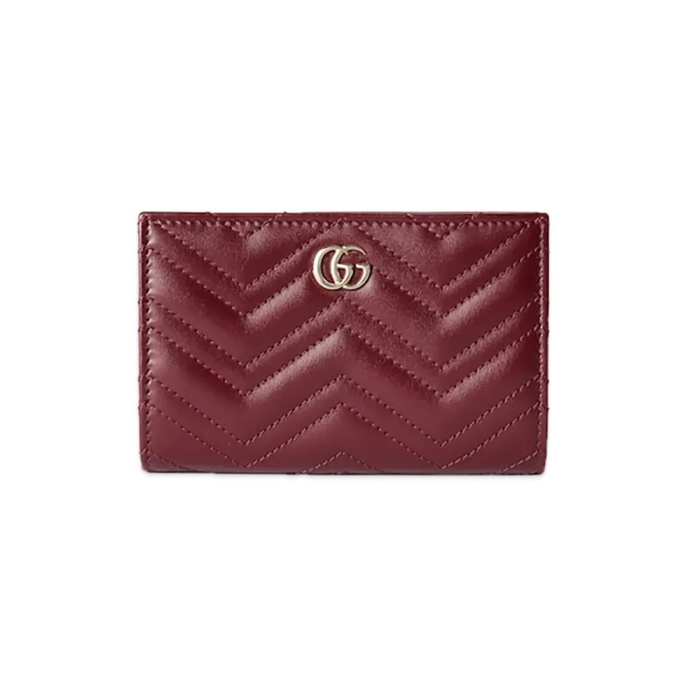 GUCCI GG Marmont wallet "Rosso Ancora Red Leather"