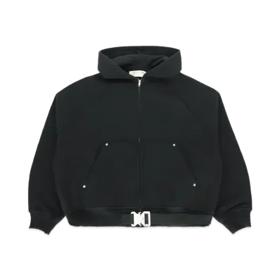 1017 ALYX 9SM Belted Buckle Zip Hoodie "Black"