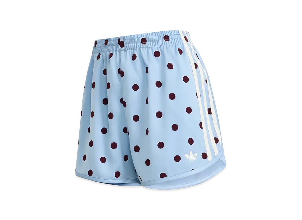 adidas Women's Polka Dots Sprinter Shorts "Clear Sky"
