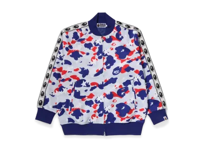 A BATHING APE Sta Strike Camo Relaxed Fit Track Jacket "White"