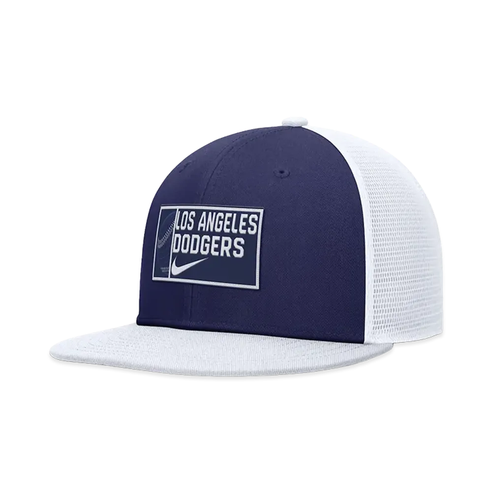 MLB x Nike Dodgers Primetime Dri-FIT Swooshflex Cap "Blue/White"