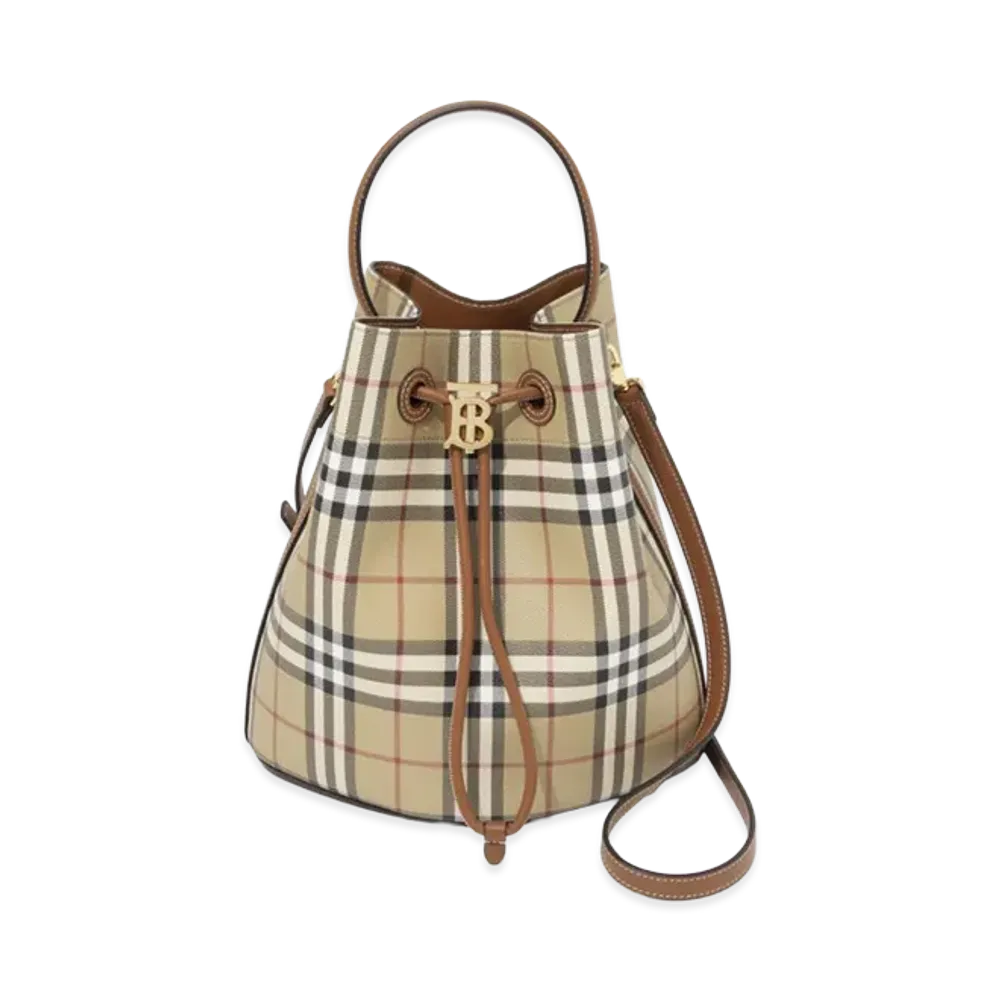 Burberry Women's Small TB Bucket Bag "Vintage Check"