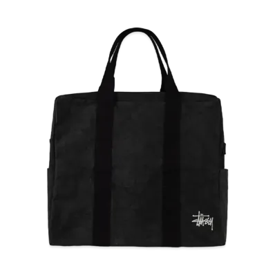 Stussy Canvas Flight Bag "Washed Black"