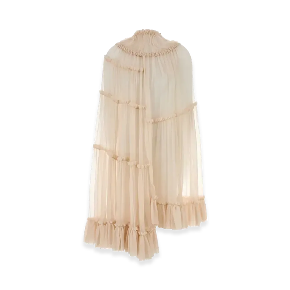 DRIES VAN NOTEN Women's Skin Crepe Dress "Pink"