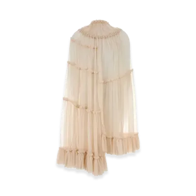 DRIES VAN NOTEN Women's Skin Crepe Dress "Pink"
