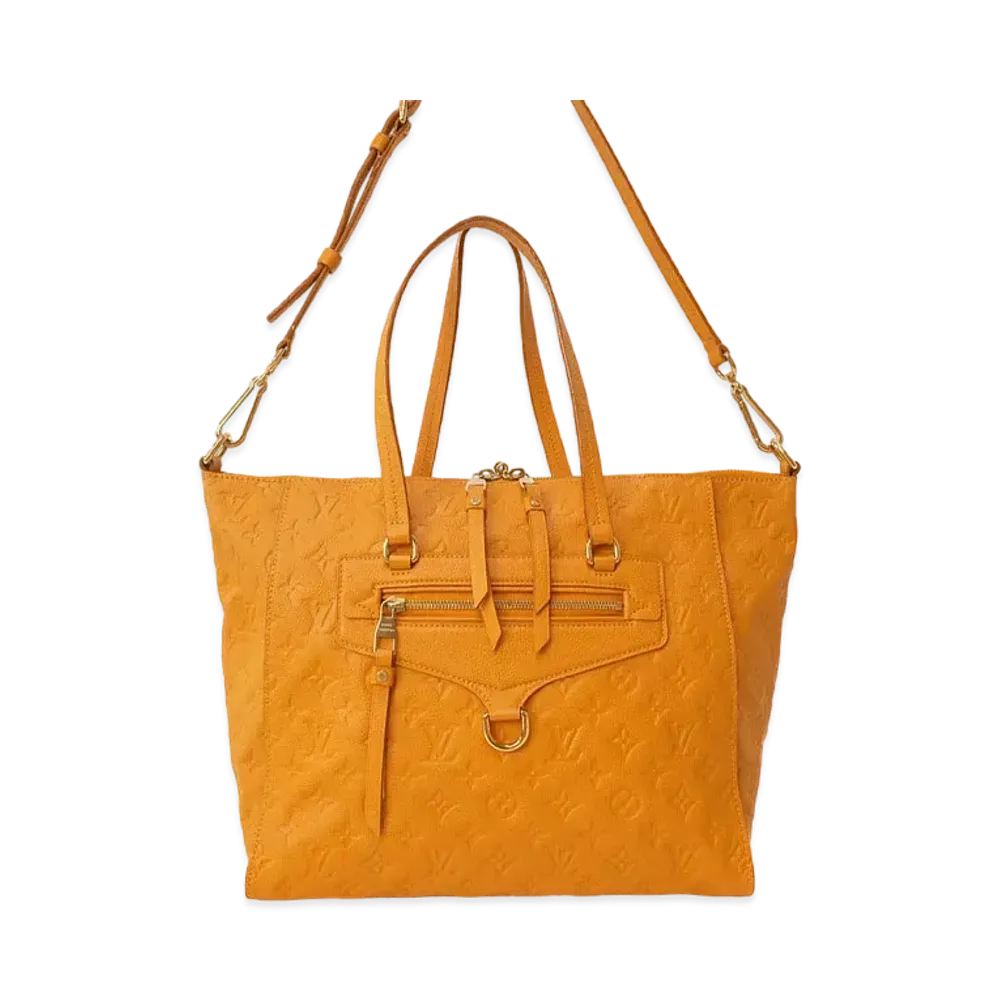 Louis Vuitton Lumineuse PM Monogram Empreinte Leather "Safran" 