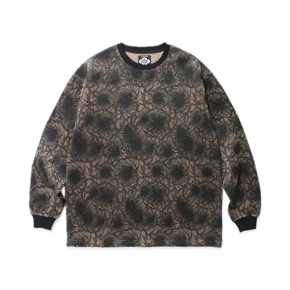 APHRODITEGANG Gakkin x Budspool Shoen Zumi Velour L/S T-shirt "Brown"