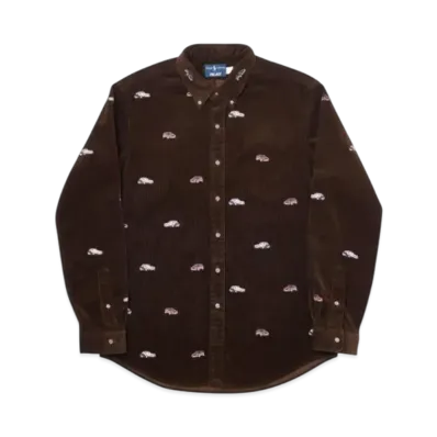 PALACE x Ralph Lauren Embroidered Cord Gti Shirt "Brown"