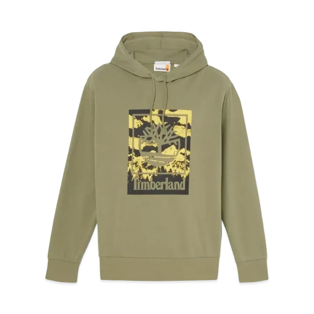 Timberland Men's Graphic Loopback Hooded Sweatshirt "Castle Earth"