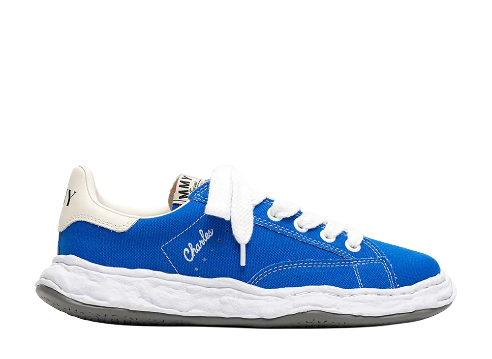 メゾンミハラヤスヒロ チャールズ オリジナルソールキャンバスローカットスニーカー "CLブルー"