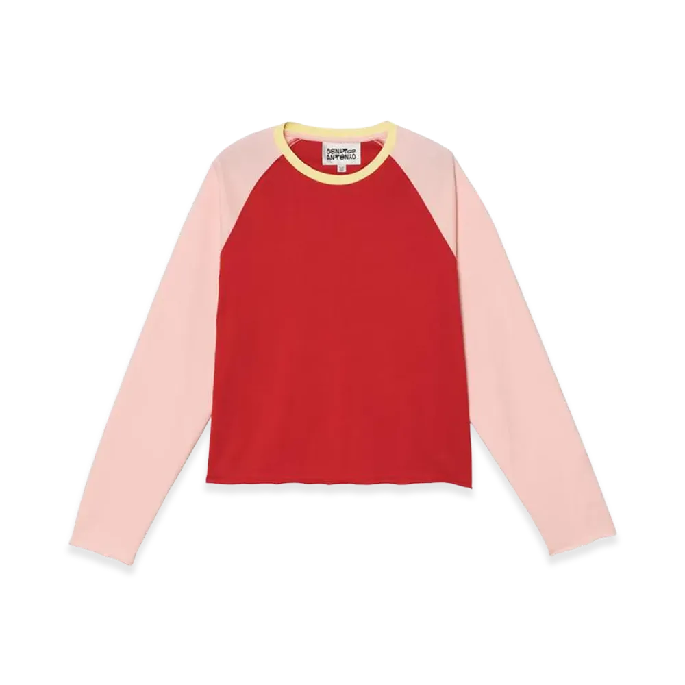 ZARA x Bad Bunny Benito Antonio Cropped Fit Color Block Tee "Pink"