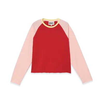 ZARA x Bad Bunny Benito Antonio Cropped Fit Color Block Tee "Pink"