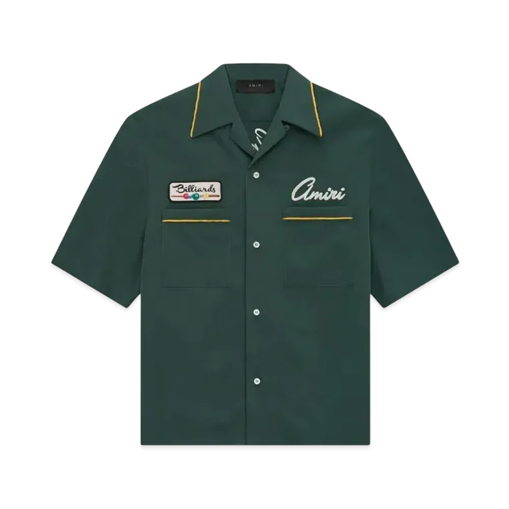 AMIRI Billiards Club Camp Shirt "Evergreen"
