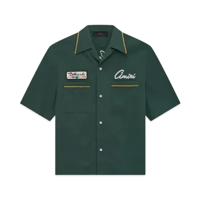 AMIRI Billiards Club Camp Shirt "Evergreen"