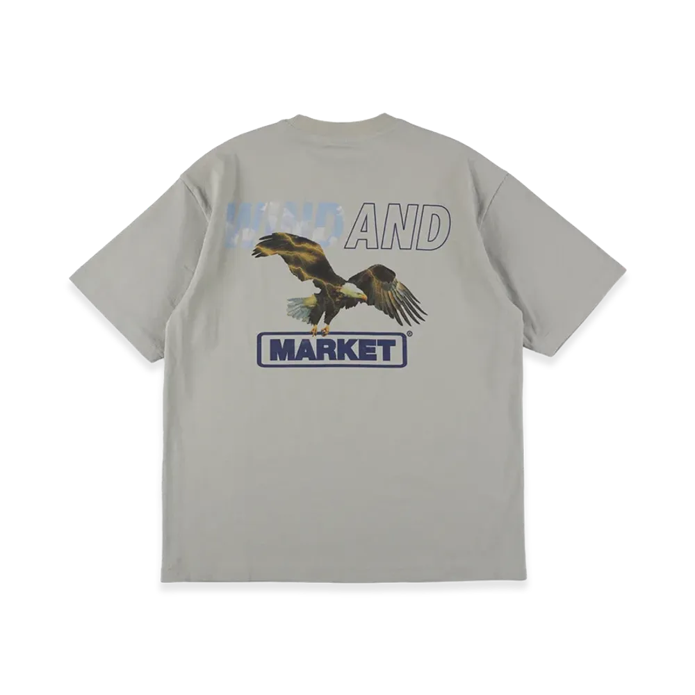 WIND AND SEA x MARKET Eagle S/S Tee "Storm Gray"