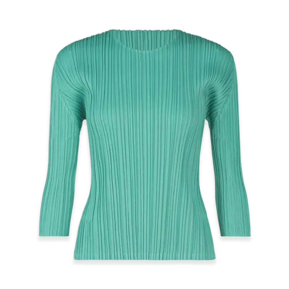 PLEATS PLEASE ISSEY MIYAKE Mellow Pleats "Turquoise Green"