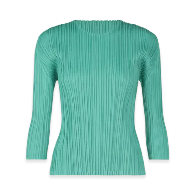 PLEATS PLEASE ISSEY MIYAKE Mellow Pleats "Turquoise Green"