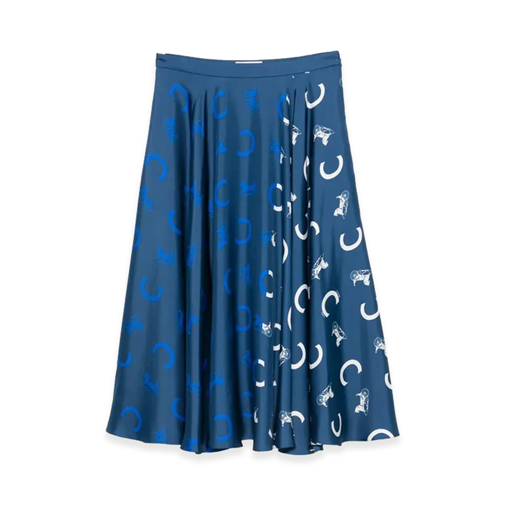 CELINE Women's Capsule Skirts "Navy"