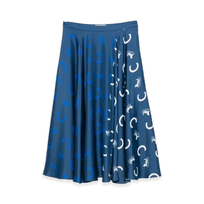 CELINE Women's Capsule Skirts "Navy"