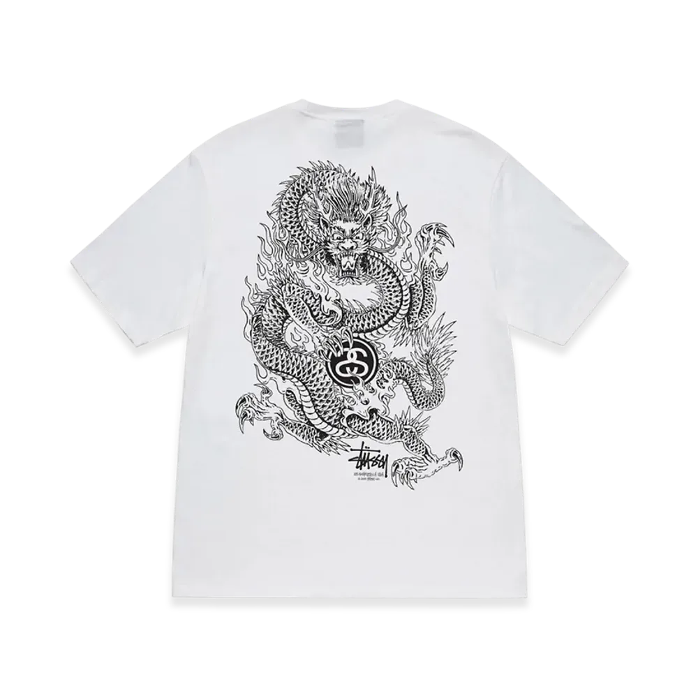 Stussy Dragon Tee "White"