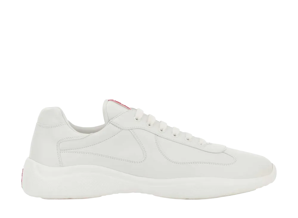 PRADA America's Cup Nappa Leather Sneakers "White"