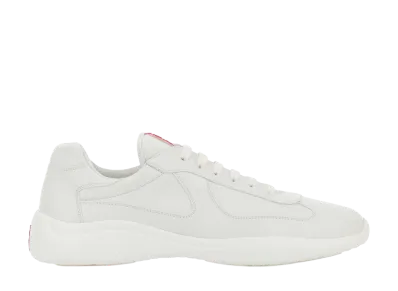 PRADA America's Cup Nappa Leather Sneakers "White"