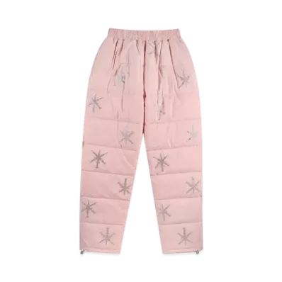 Unknown London Dagger Rhinestone Pants "Pink"
