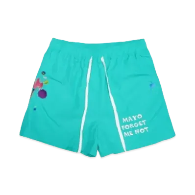 MAYO PAINT Embroidery Shorts "KINMIYA BLUE"
