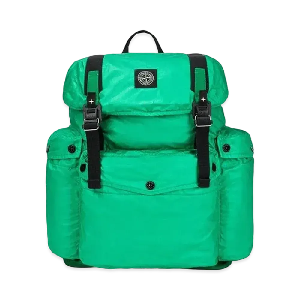 Stone Island 90370 MUSSOLA GOMMATA CANVAS PRINT "Green"