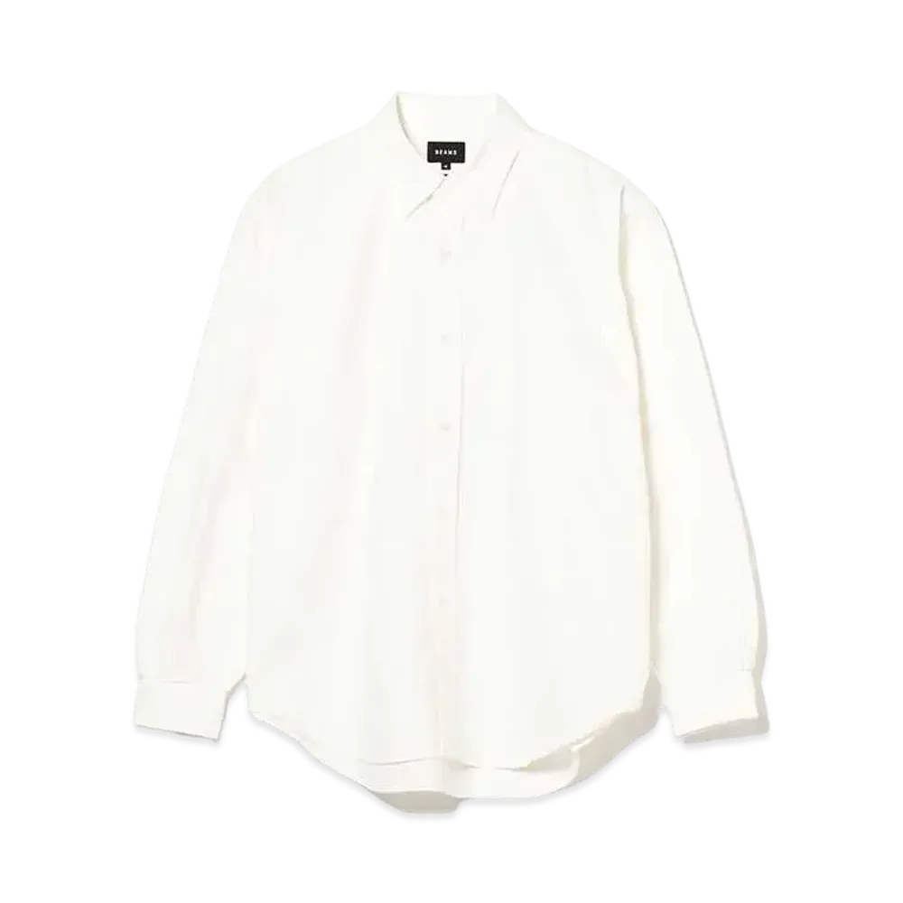 BEAMS Heavy Oxford Button-Down Shirt "White"