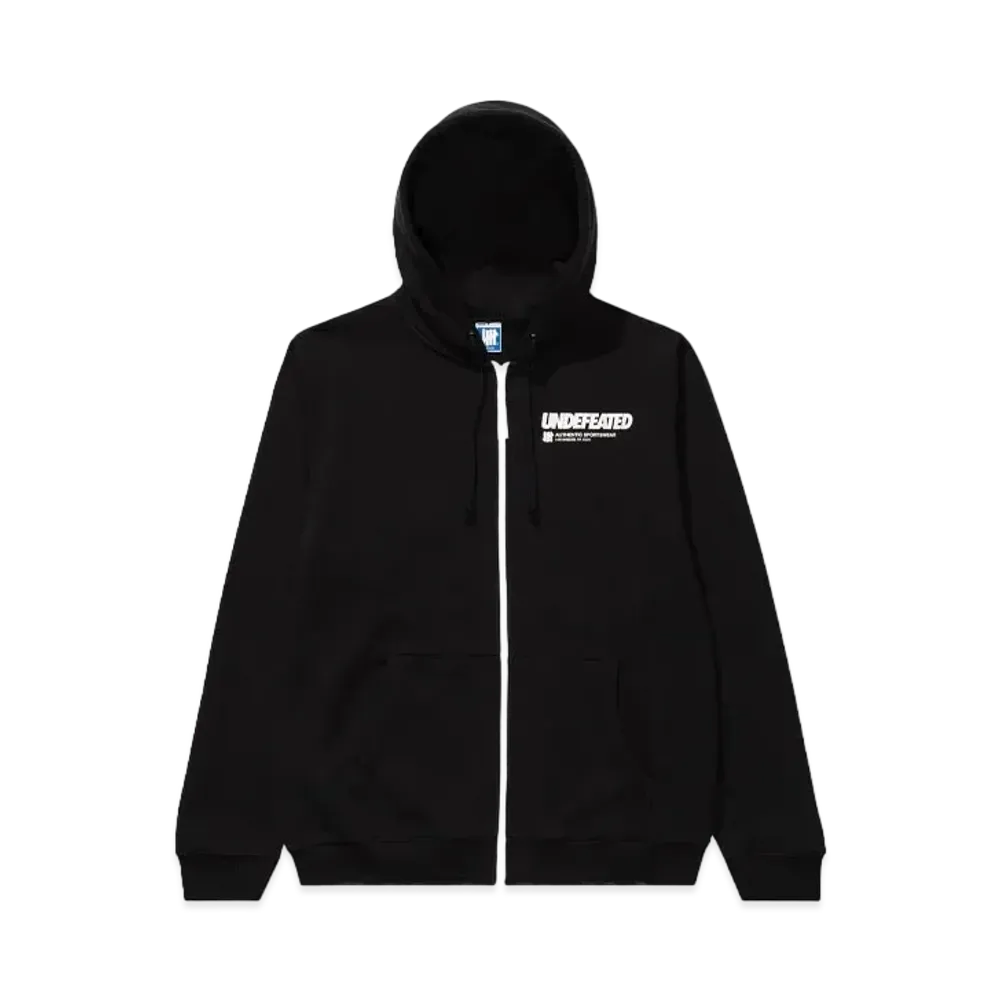 UNDEFEATED Logo Zip Hood "Black"