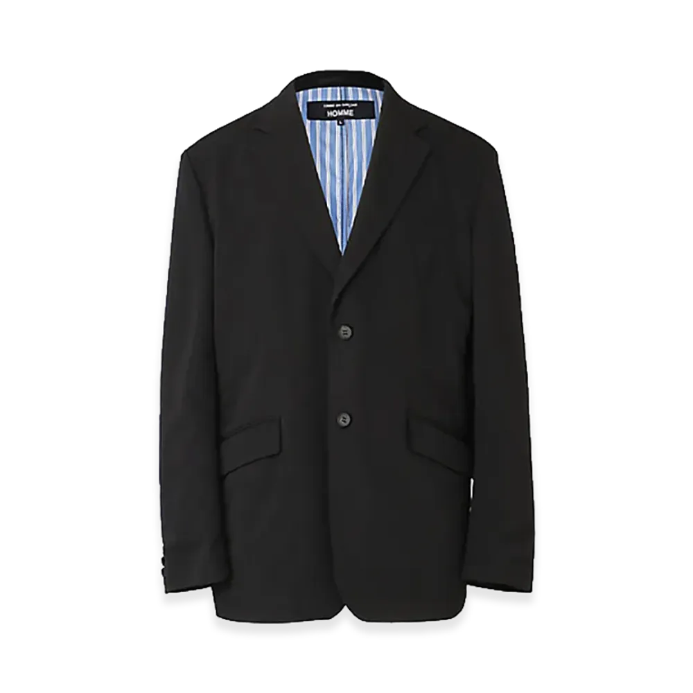 COMME des GARCONS HOMME Wool Gabardine Jacket "Black"