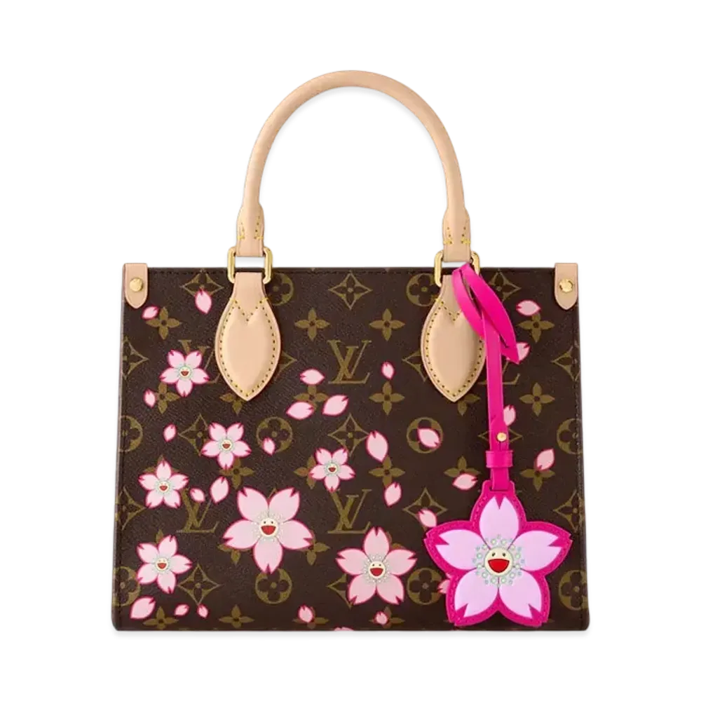 Louis Vuitton x Takashi Murakami OnTheGo PM Monogram Canvas "Sakura Brown"