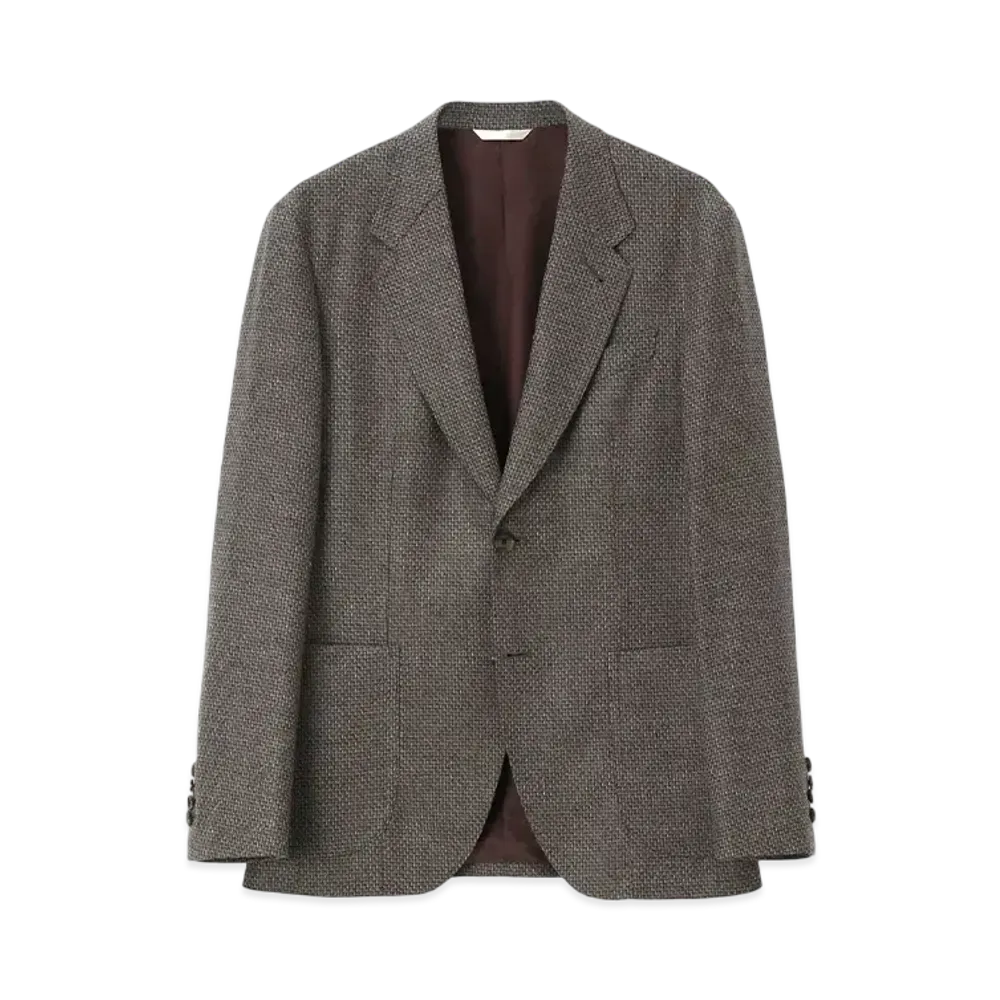 Paul Smith Textured Wool Jacket "GrayishBrown"